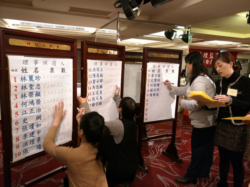 理、監事選舉-唱票、記票